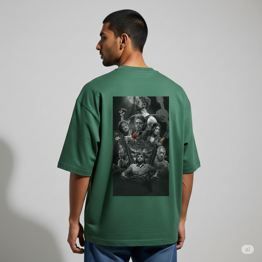 COOLIE Backprinted Unisex Oversized T-Shirt