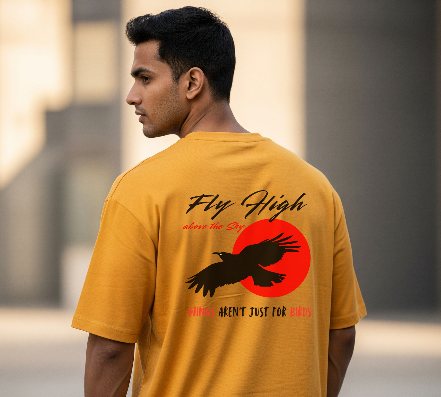Fly High Unisex Oversized T-Shirt