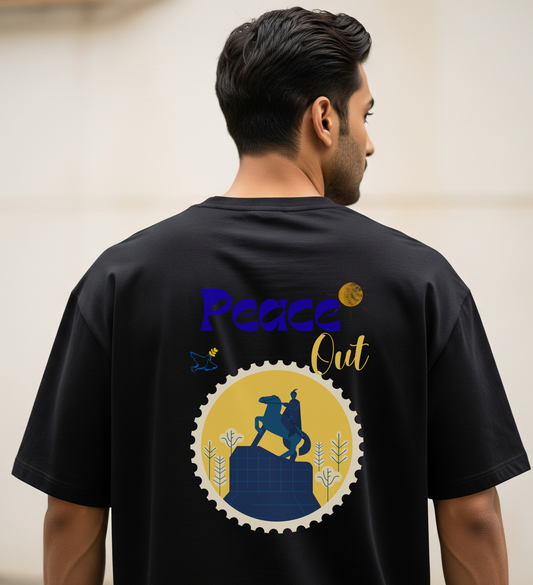 Peace Out Unisex Oversized T-Shirt